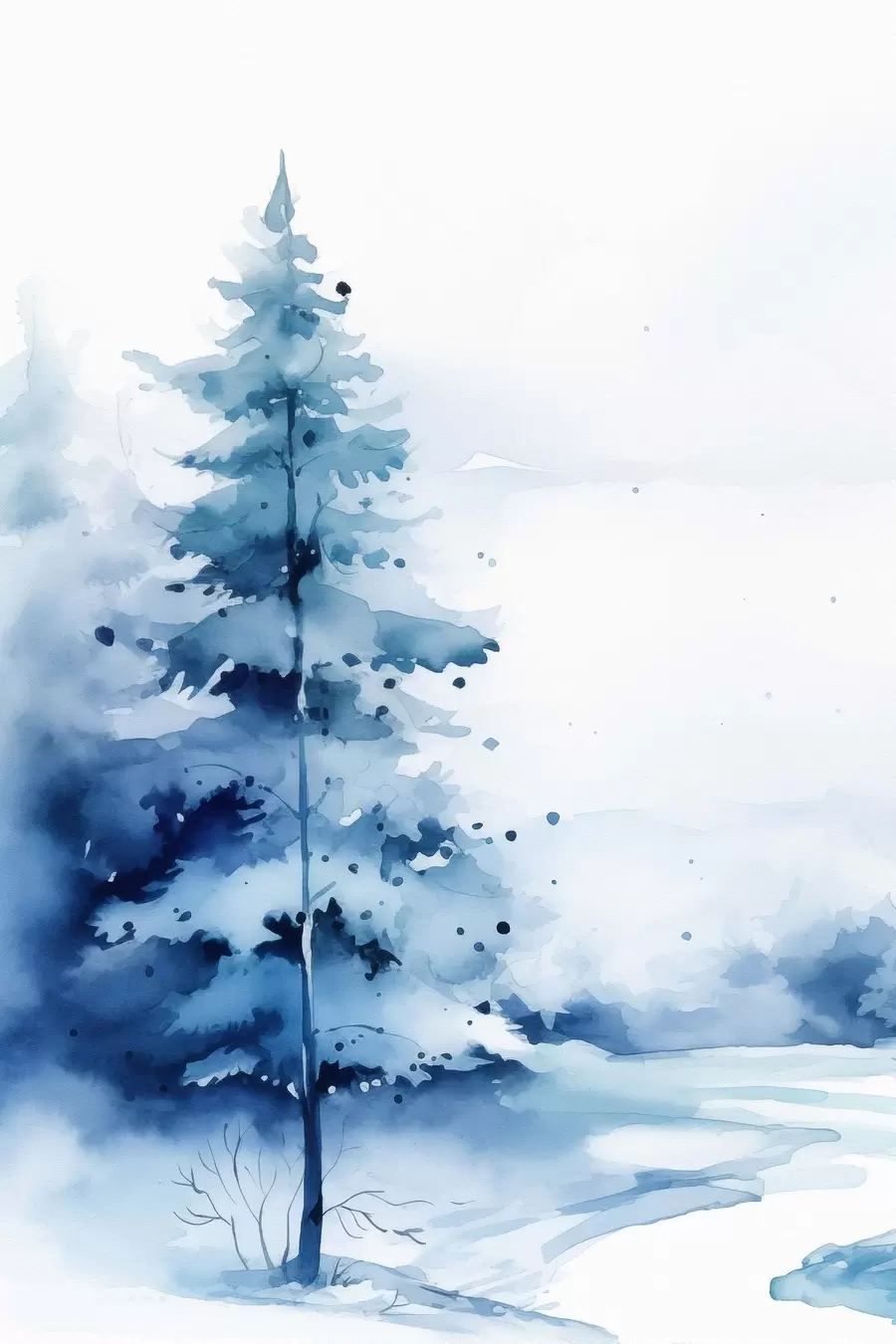 Papier peint Sapin dans la forêt f46966