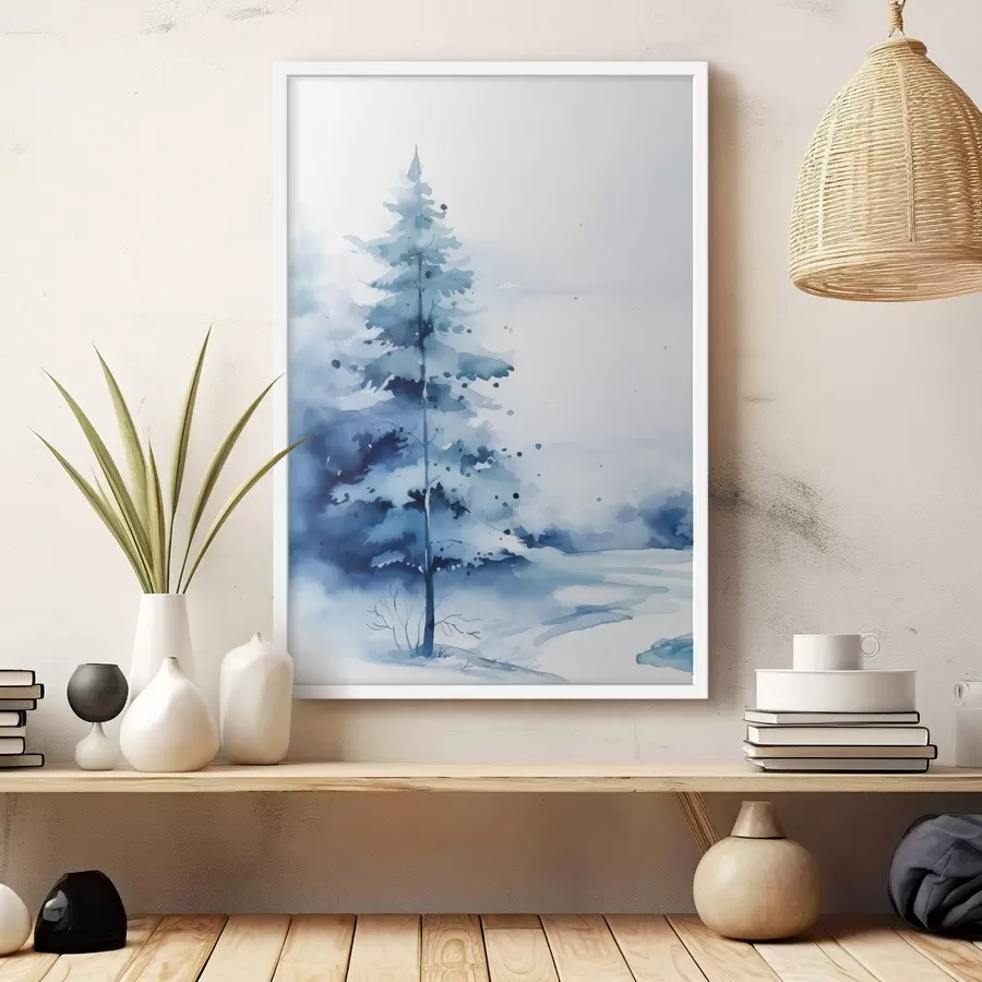 Papier peint Sapin dans la forêt f46966