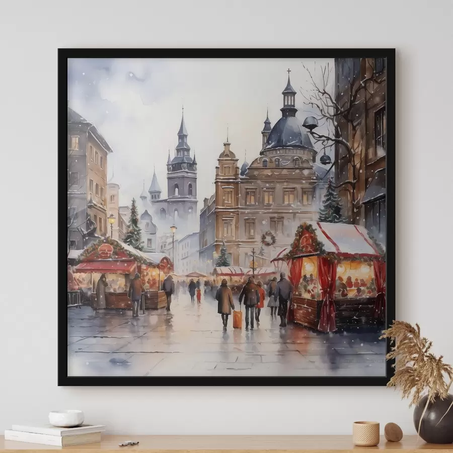 Papier peint Prague en hiver f46968