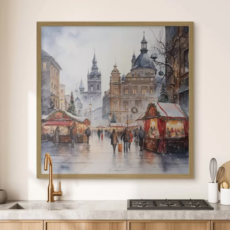 Papier peint Prague en hiver f46968