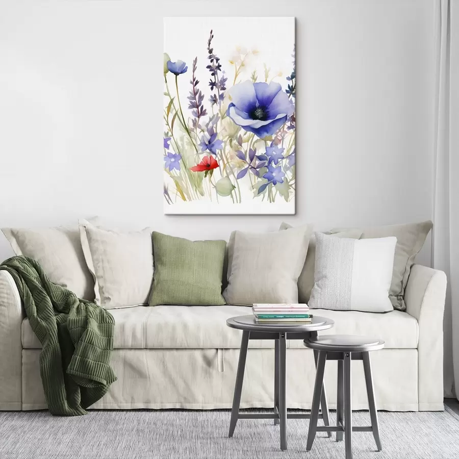 Tableau Fleurs de pavot et de lavande s46887