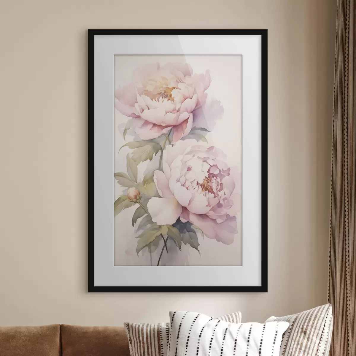 Poster Pivoines et énigme f46916