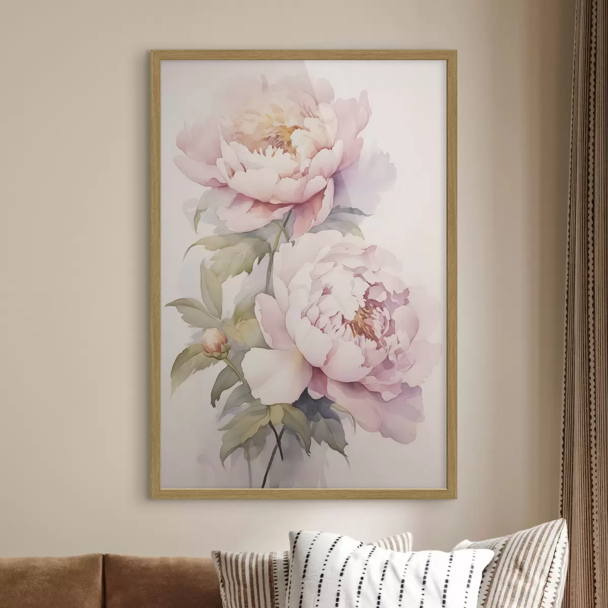 Poster Pivoines et énigme f46916
