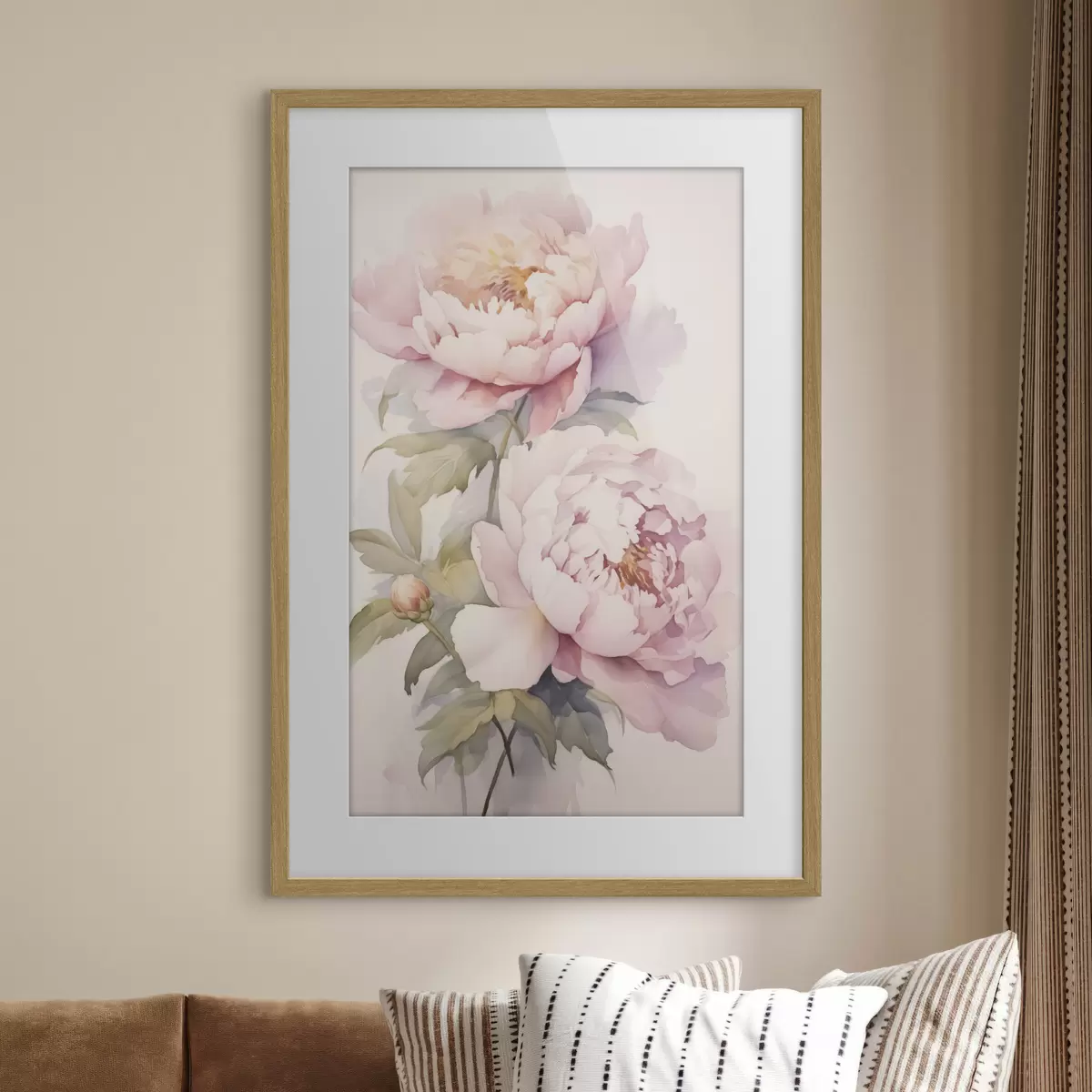 Poster Pivoines et énigme f46916