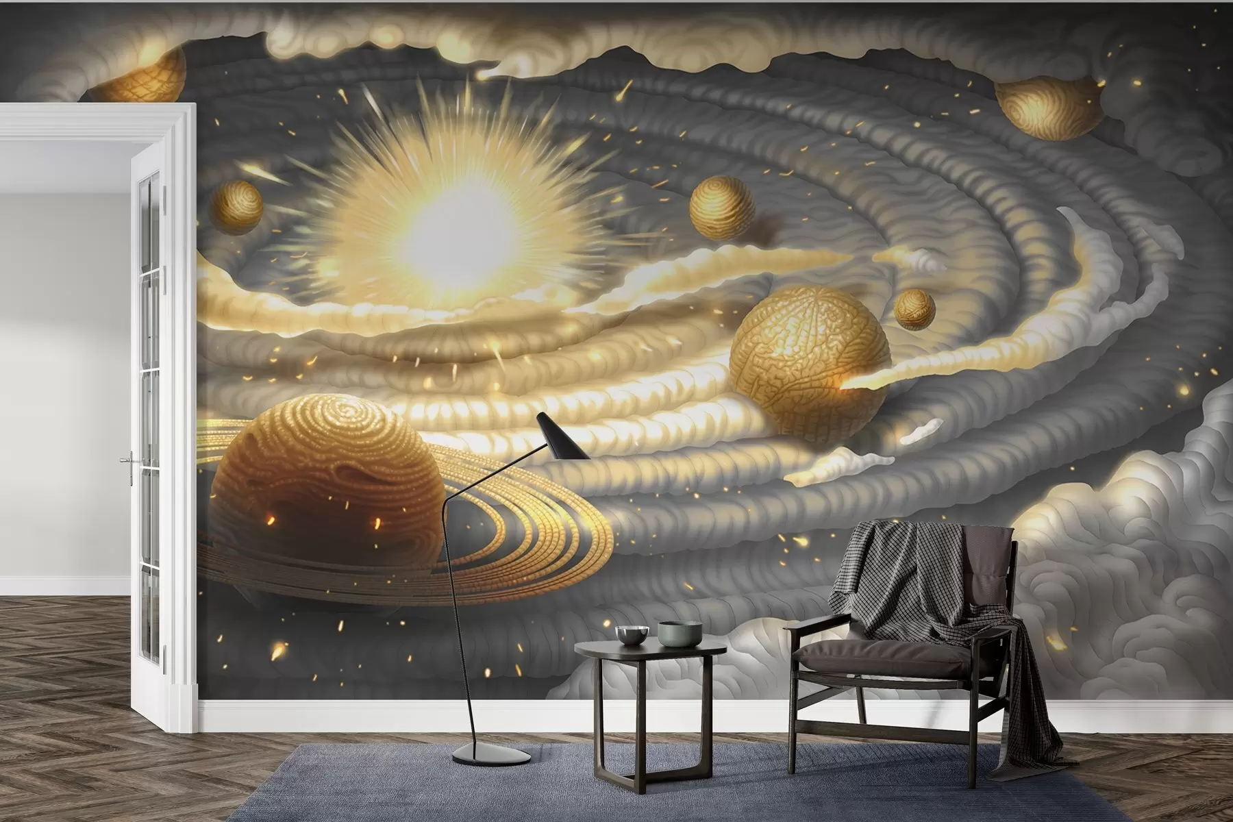 Papier peint Danse cosmique des corps célestes w01967