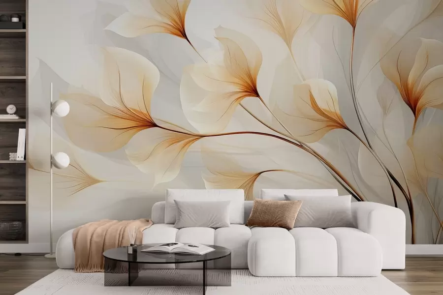 Papier peint Fleurs abstraites w09596
