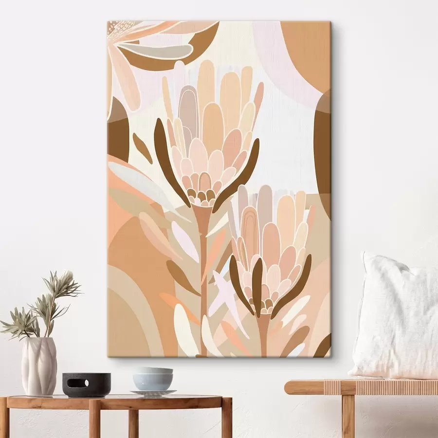 Tableau Fleurs abstraites s46991