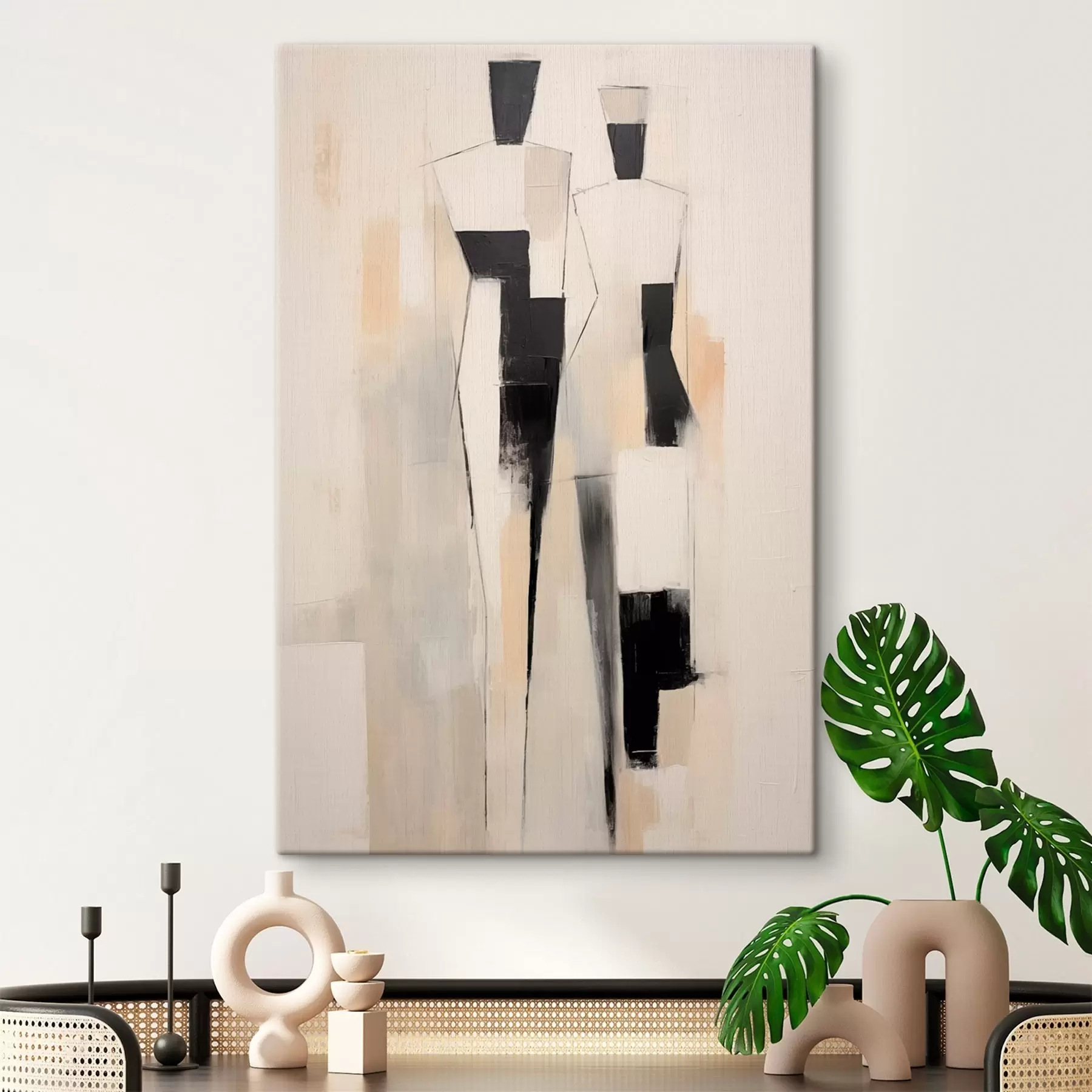 Tableau Couple abstrait s47000