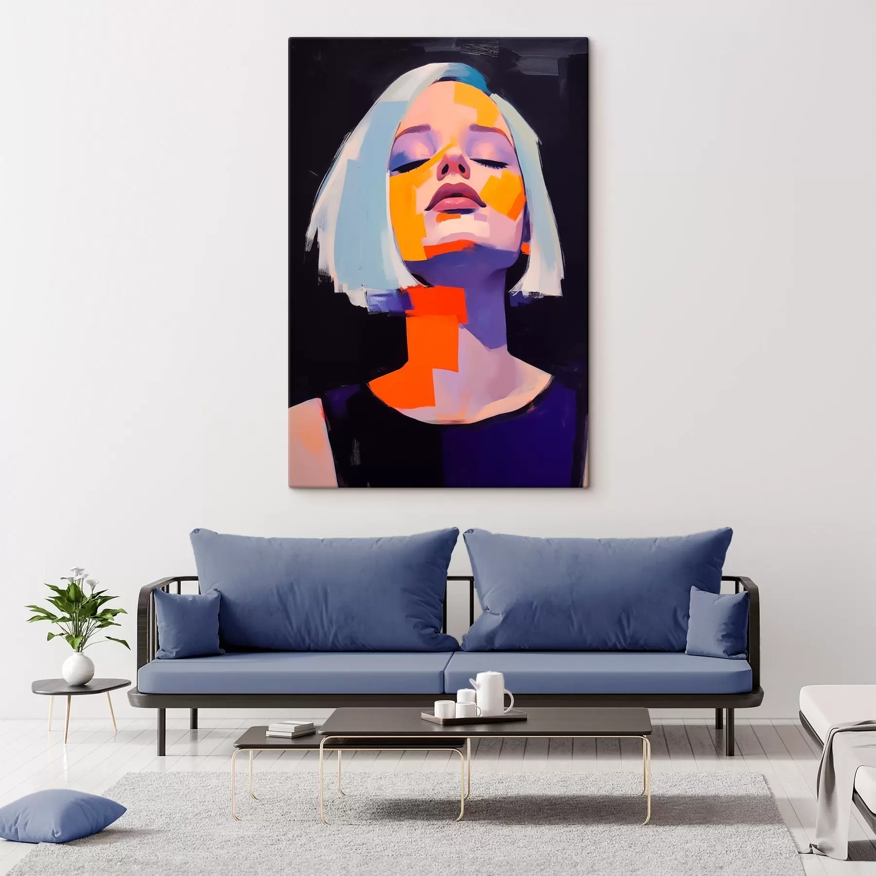 Tableau Portrait d'une jeune fille s47004