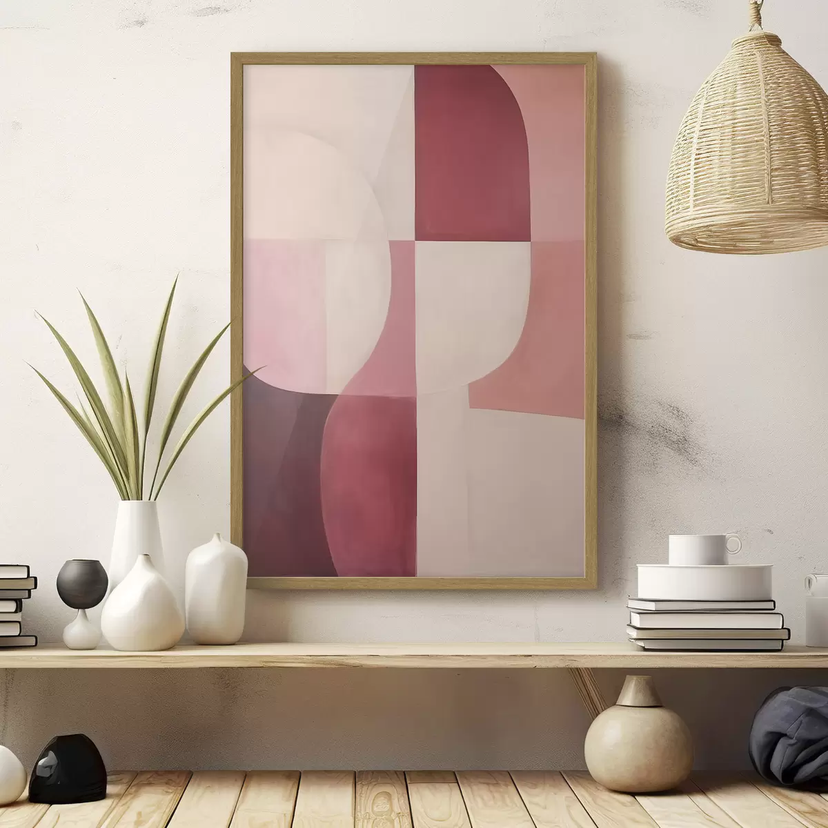 Poster Composition de formes fluides f46989