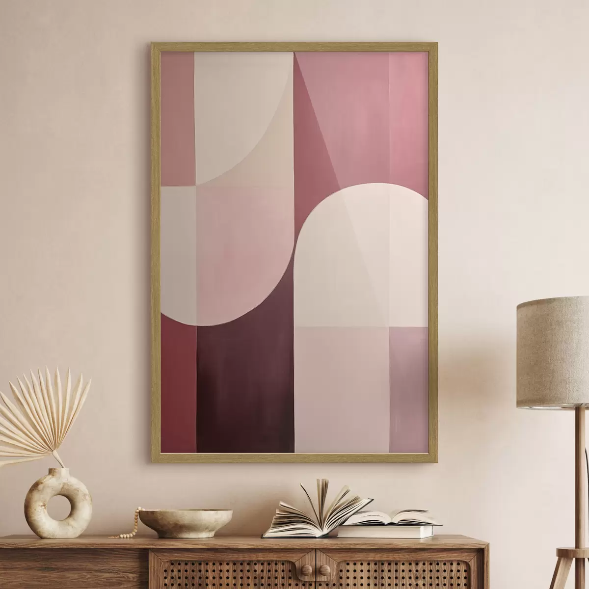 Poster Composition de formes fluides f46990