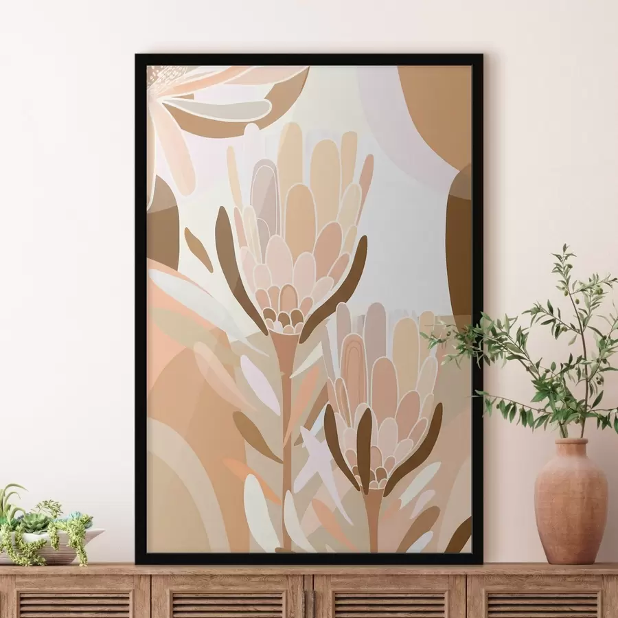 Papier peint Fleurs abstraites f46991