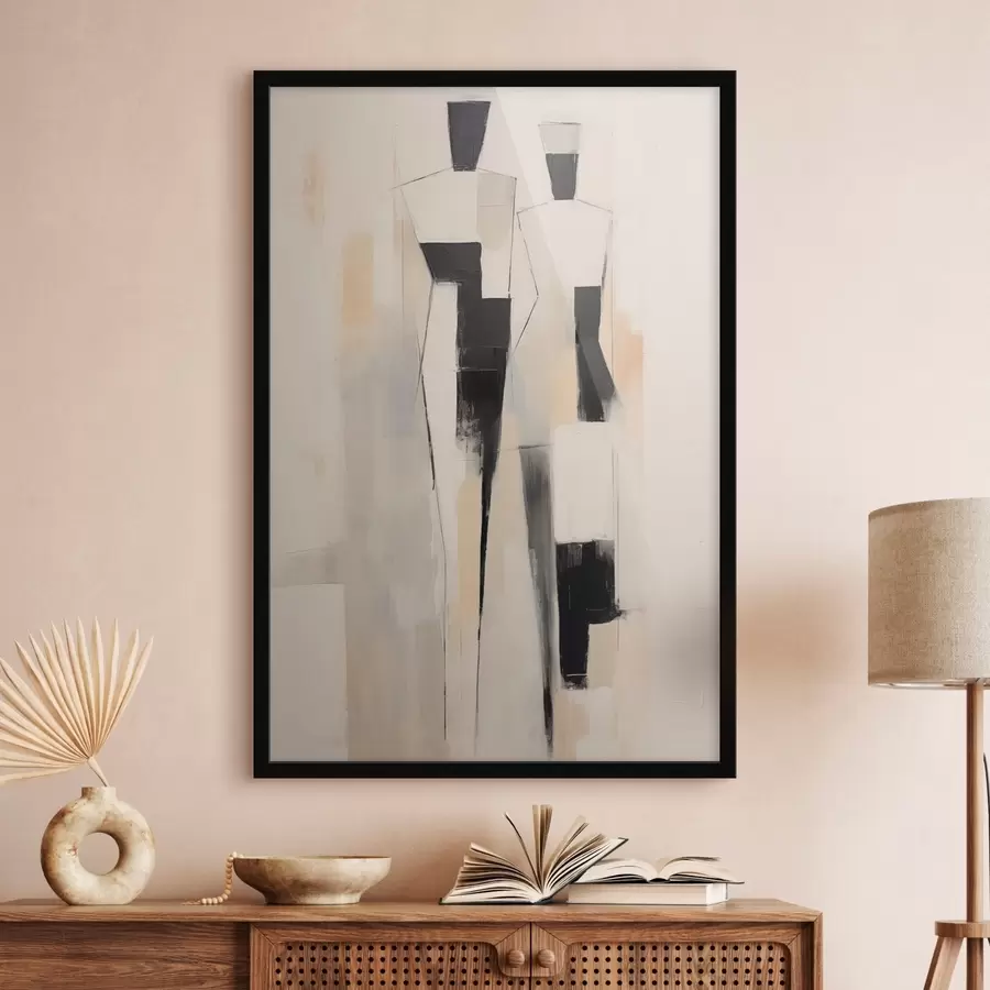 Papier peint Couple abstrait f47000