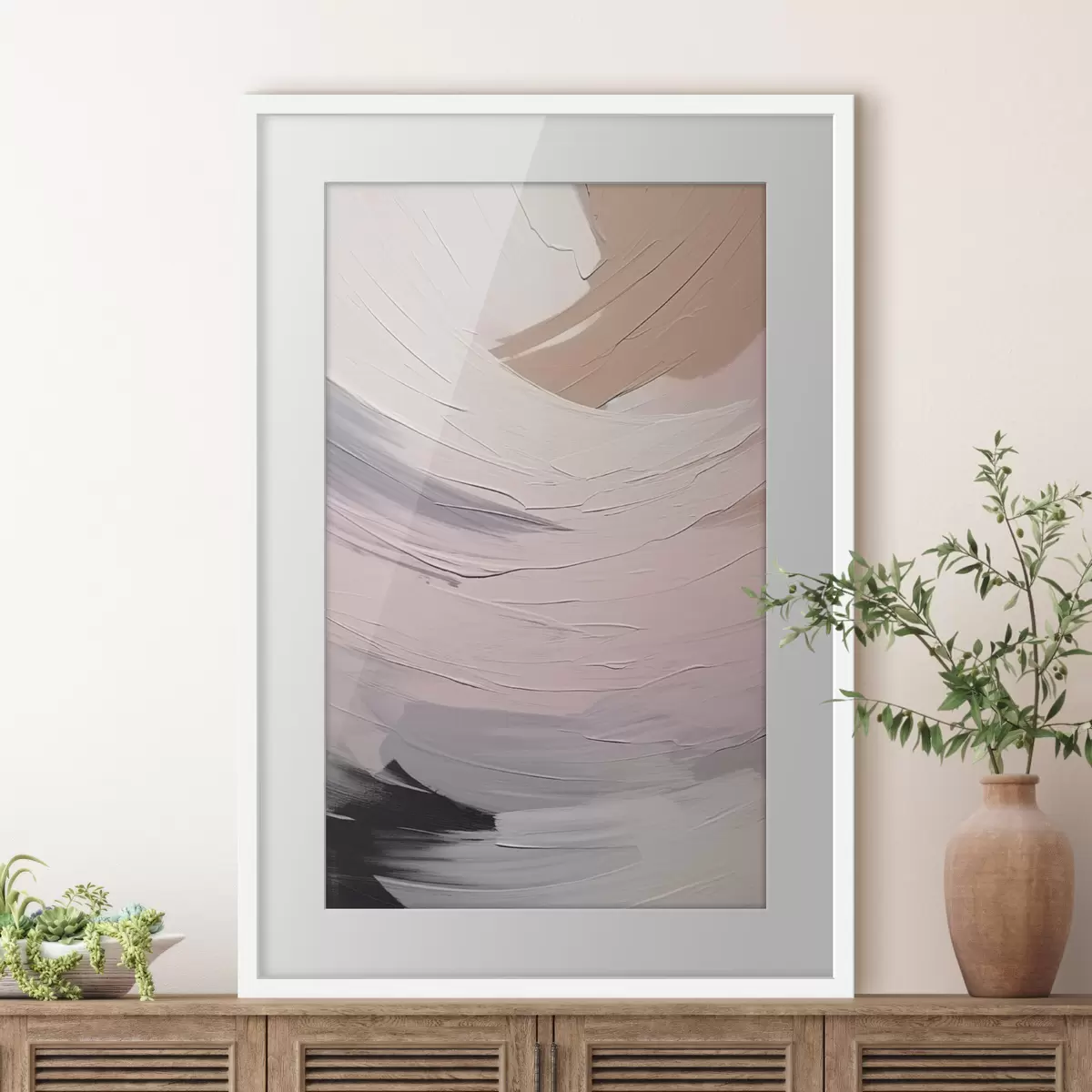 Poster Coups de pinceau abstraits f47002