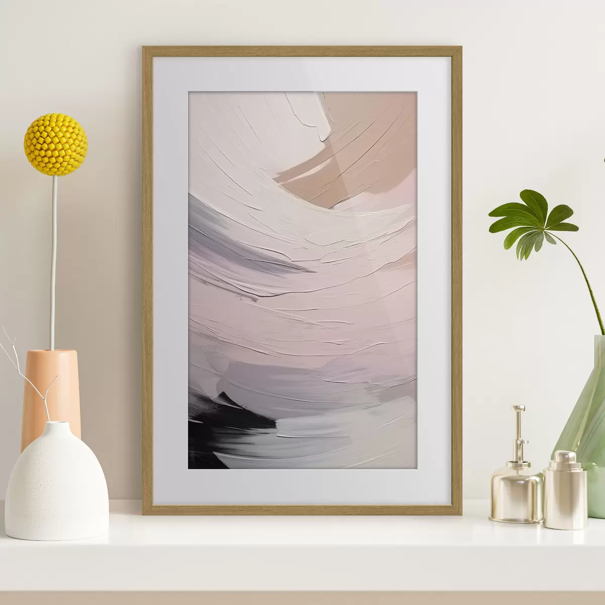 Poster Coups de pinceau abstraits f47002