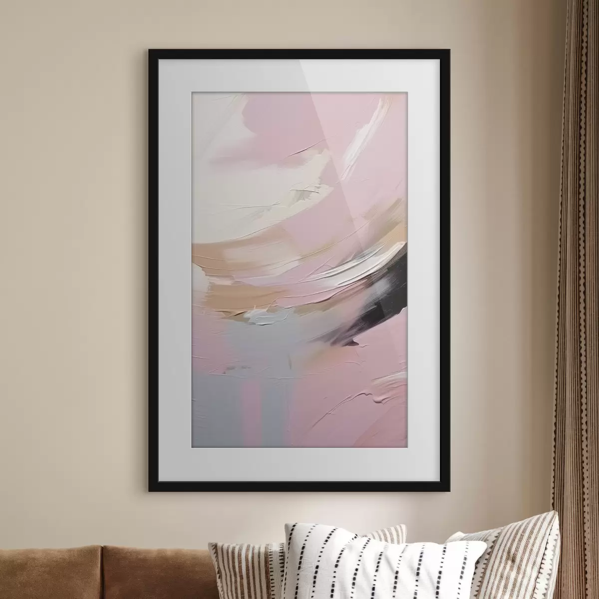 Poster Coups de pinceau abstraits f47003