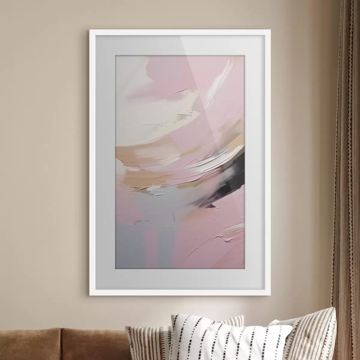 Poster Coups de pinceau abstraits f47003