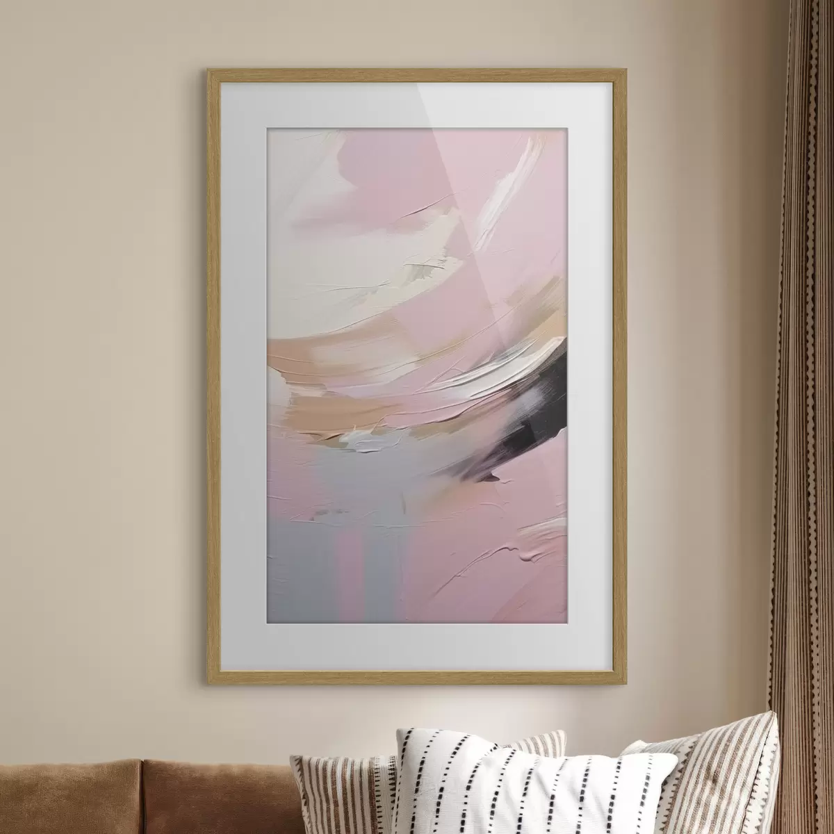 Poster Coups de pinceau abstraits f47003