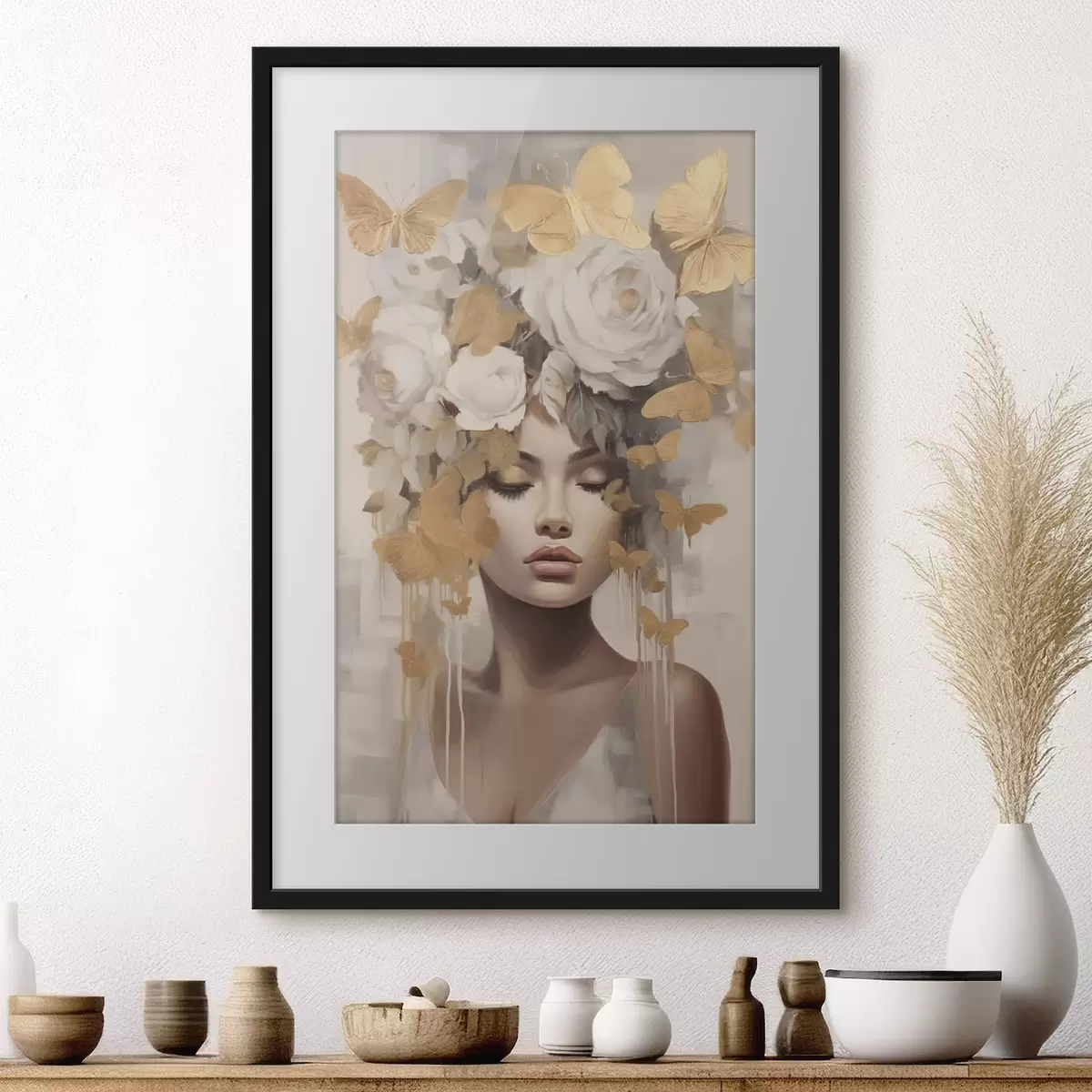 Poster Couronne de papillons f47005