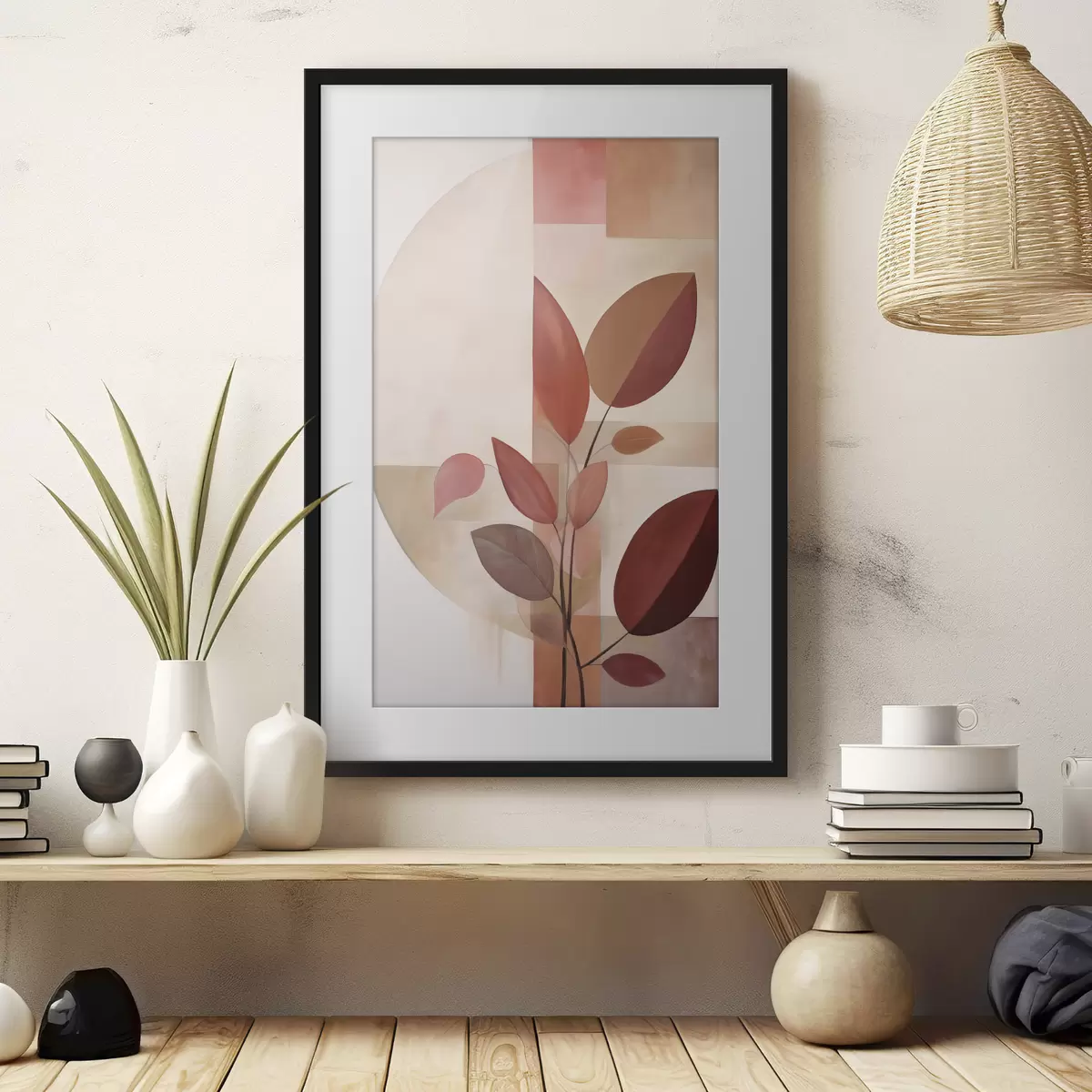 Poster Feuilles et pause f47041