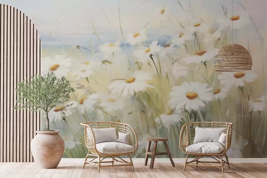 Papier peint Champ de fleurs w05035