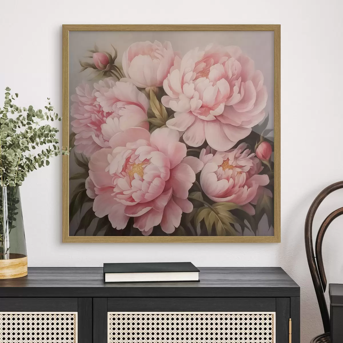 Poster Pivoines et profondeur f47007