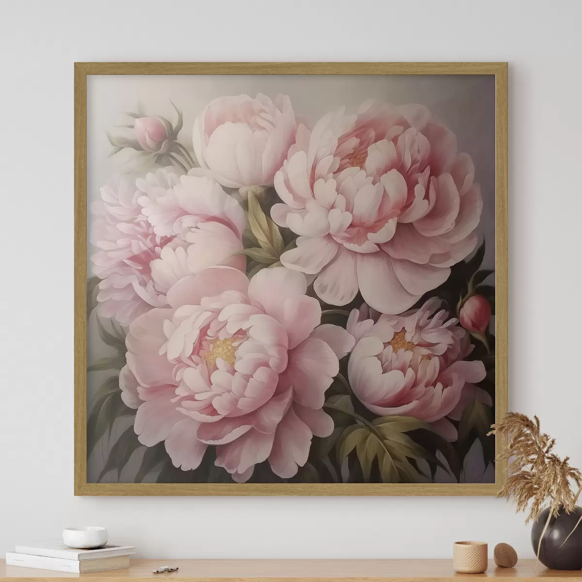 Poster Pivoines et profondeur f47007