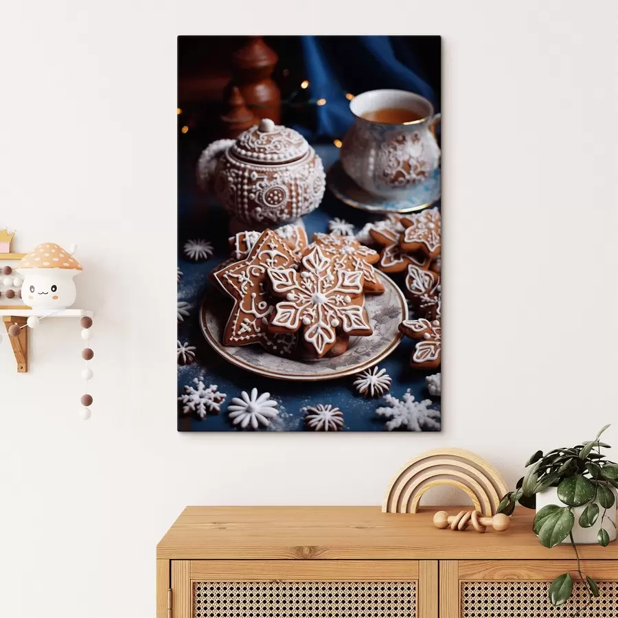 Tableau Biscuits en forme de flocon de neige s46982