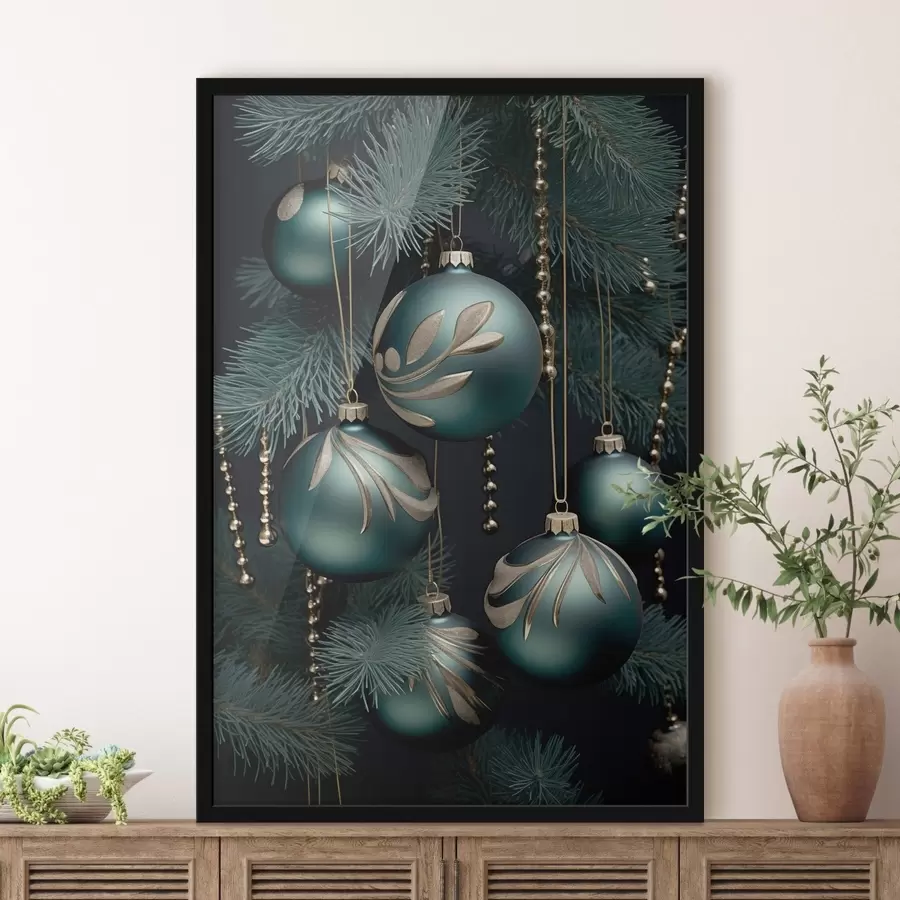 Papier peint Décorations du Nouvel An sur l'arbre f46979