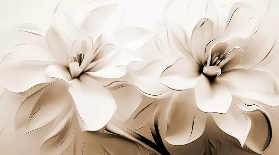 Papier peint Fleurs fantastiques w04984