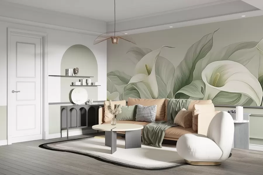 Papier peint Fleurs exotiques w05028