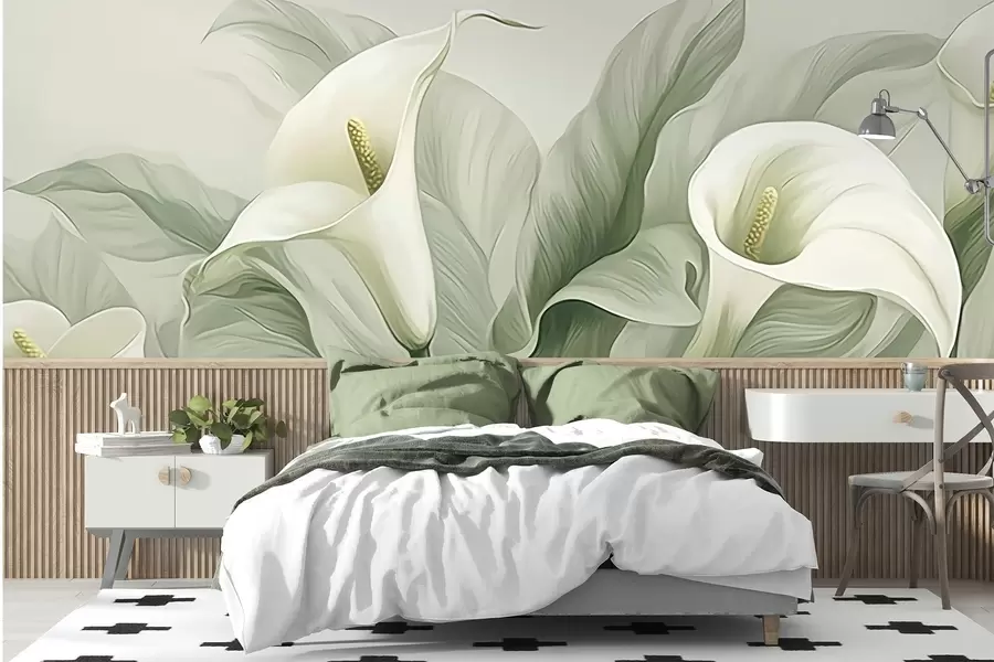 Papier peint Fleurs exotiques w05028