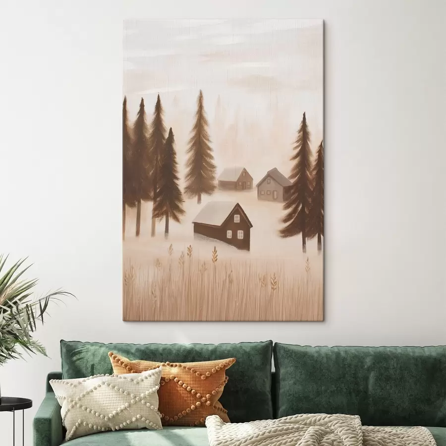 Tableau Maisons dans la forêt s47077