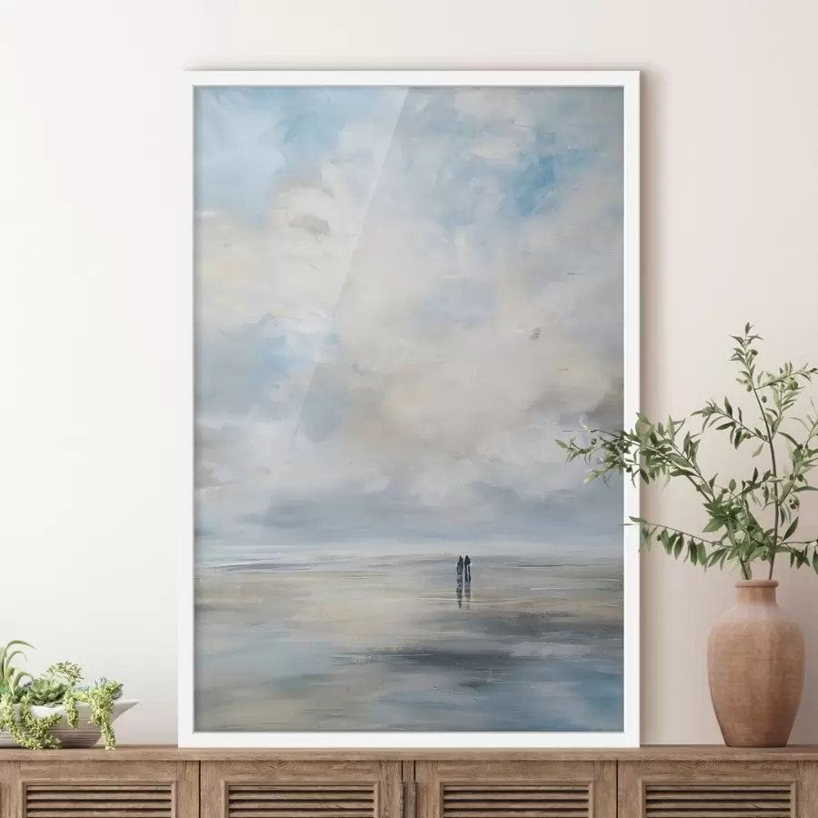 Papier peint Couple au bord de la mer f47062