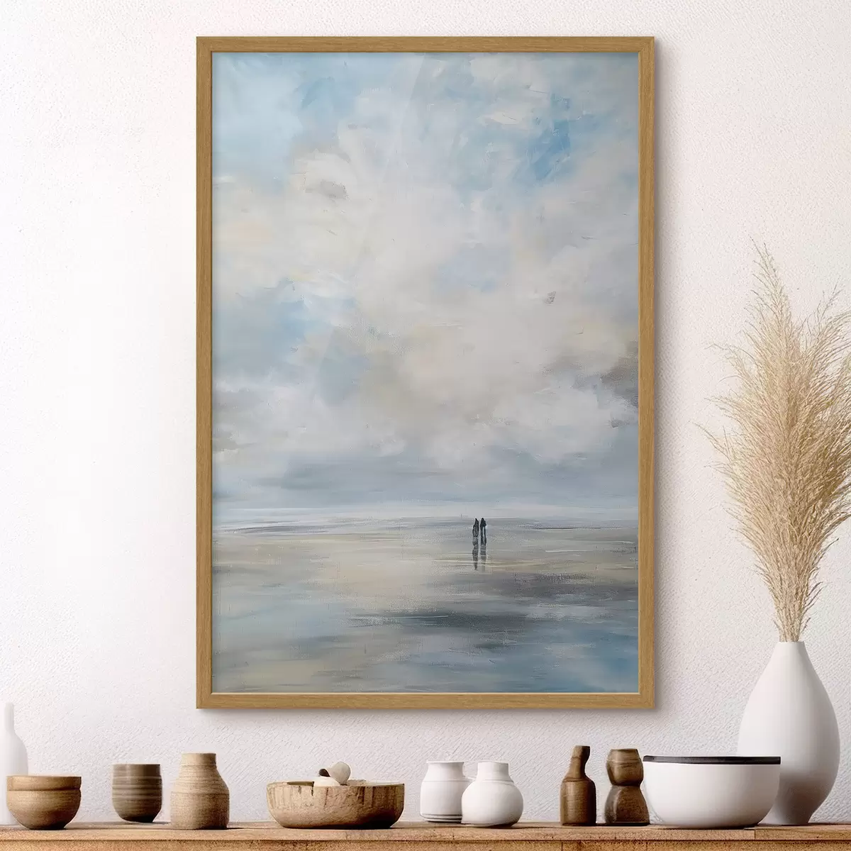 Poster Couple au bord de la mer f47062