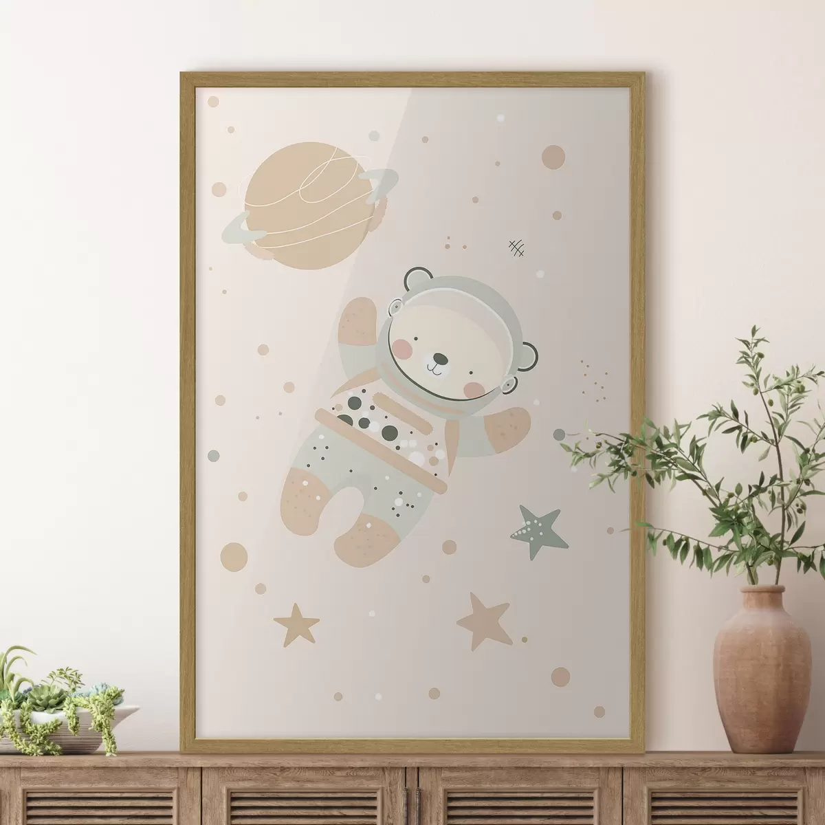 Poster Ours cosmonaute f47068