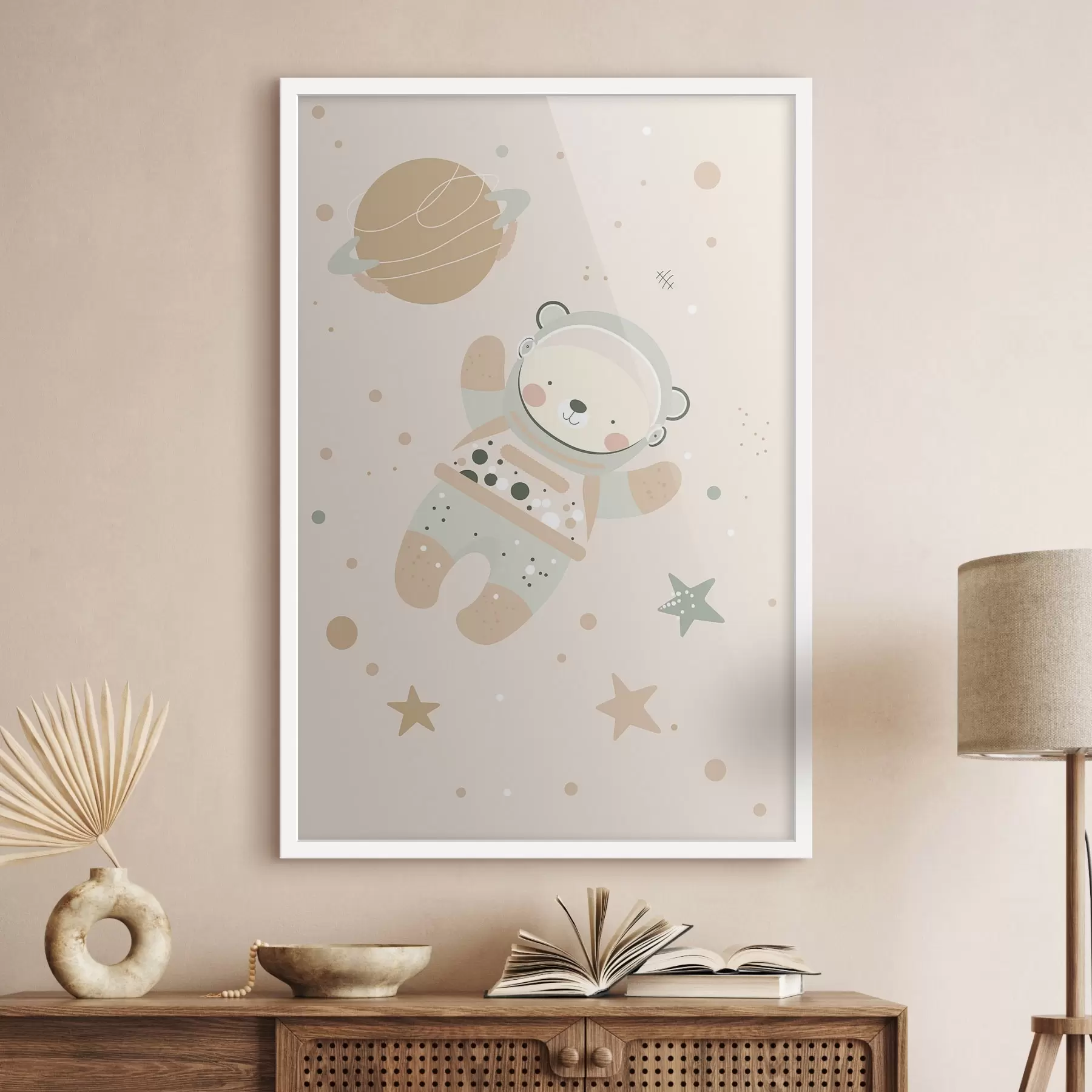 Papier peint Ours cosmonaute f47068