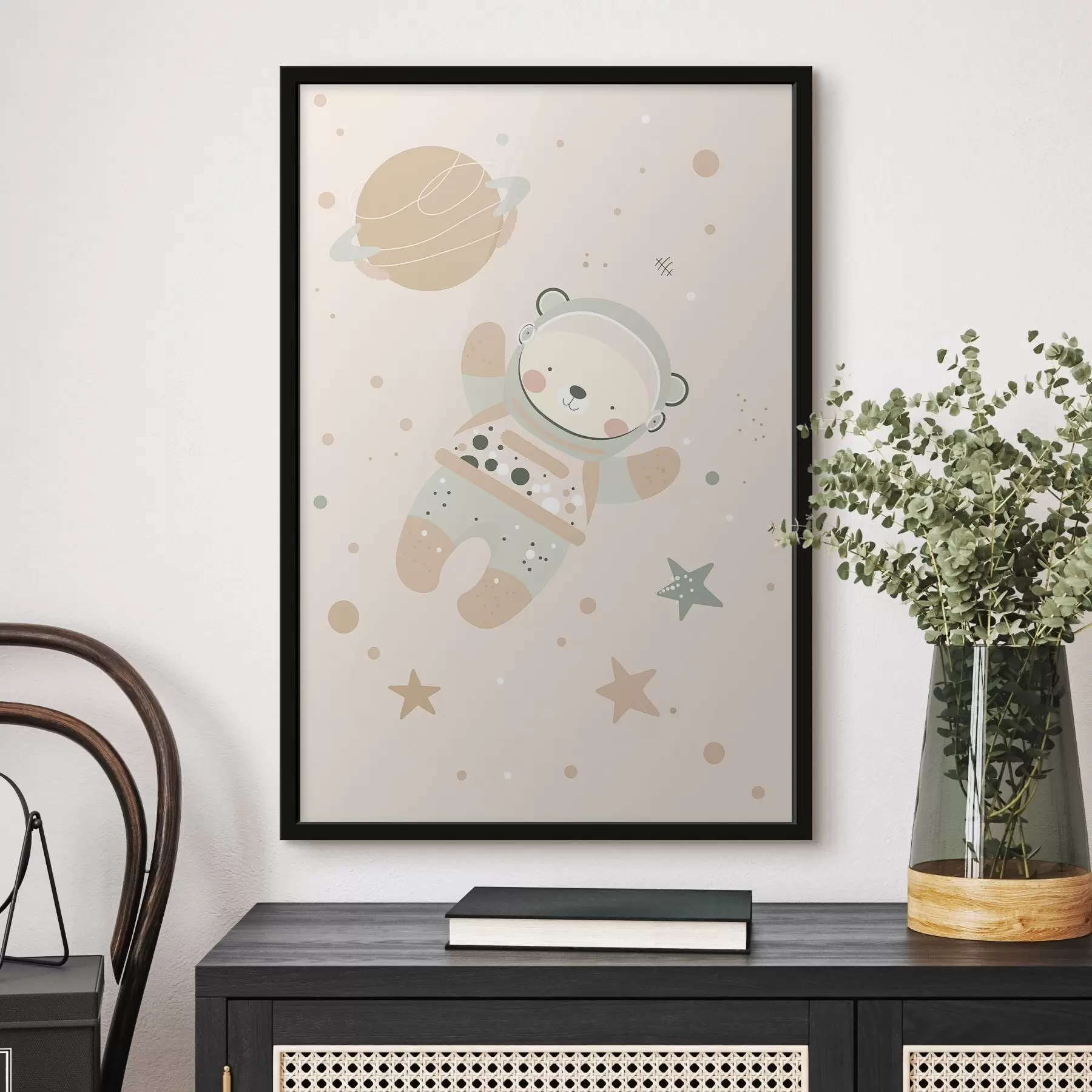 Papier peint Ours cosmonaute f47068