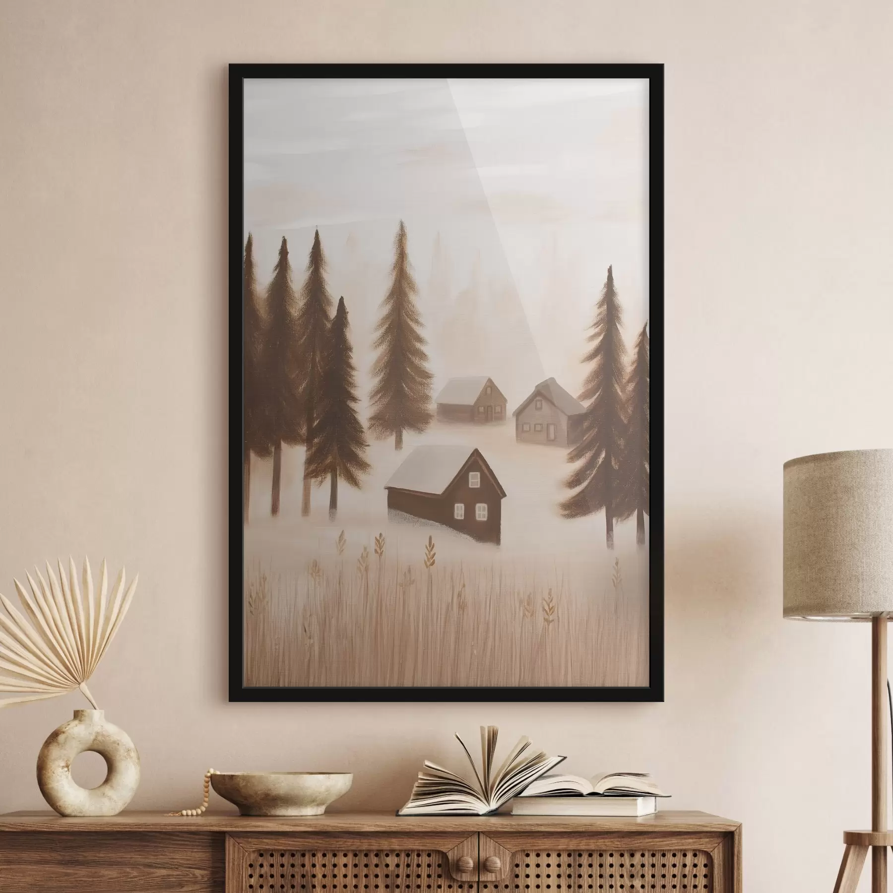 Papier peint Maisons dans la forêt f47077