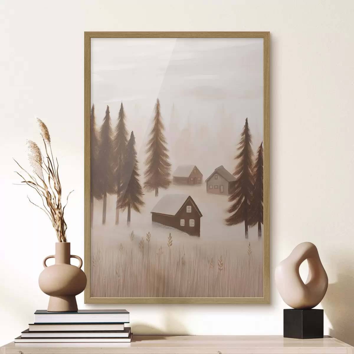 Poster Maisons dans la forêt f47077