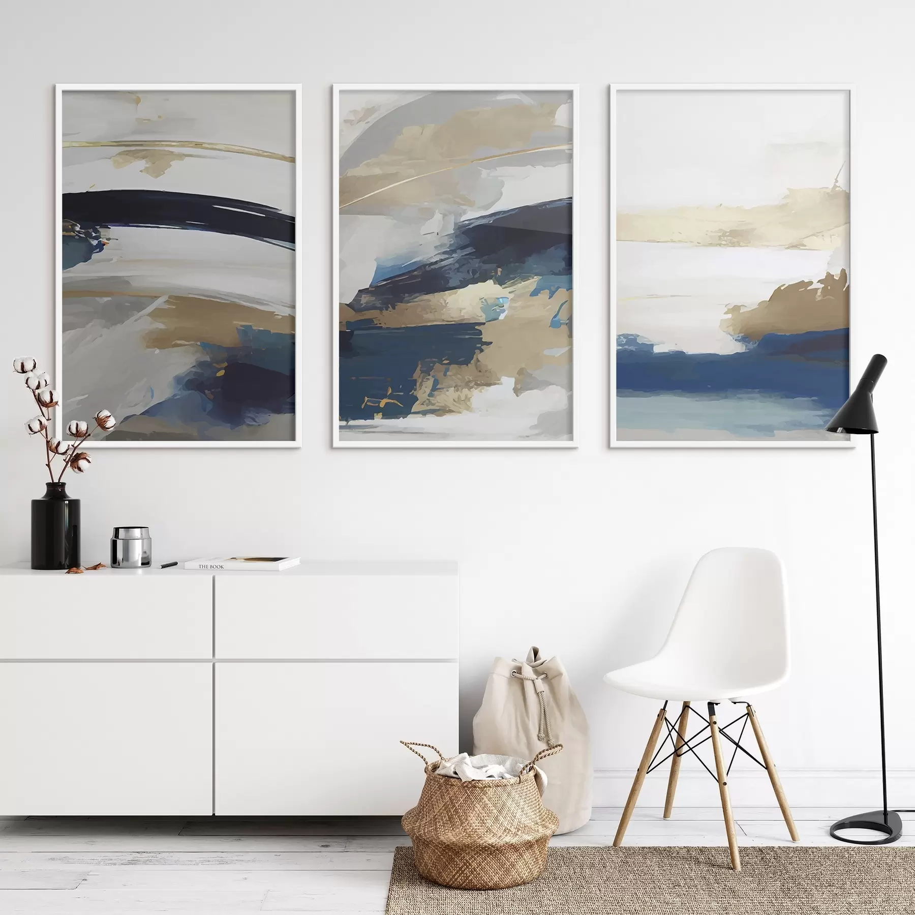 Papier peint Vagues abstraites d'une sérénité apaisante d00269