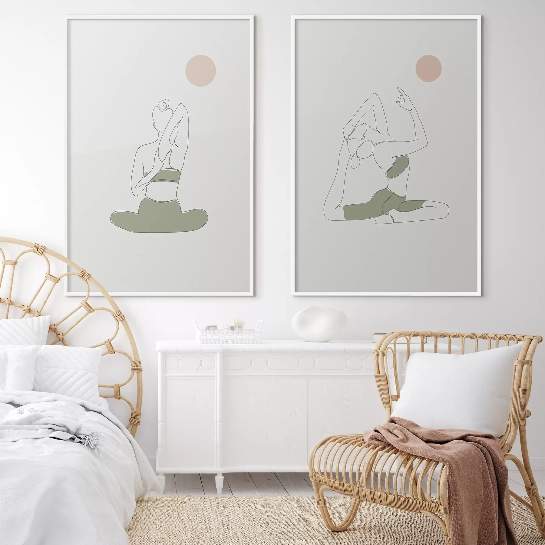 Papier peint Mouvements conscients dans des postures paisibles d00300