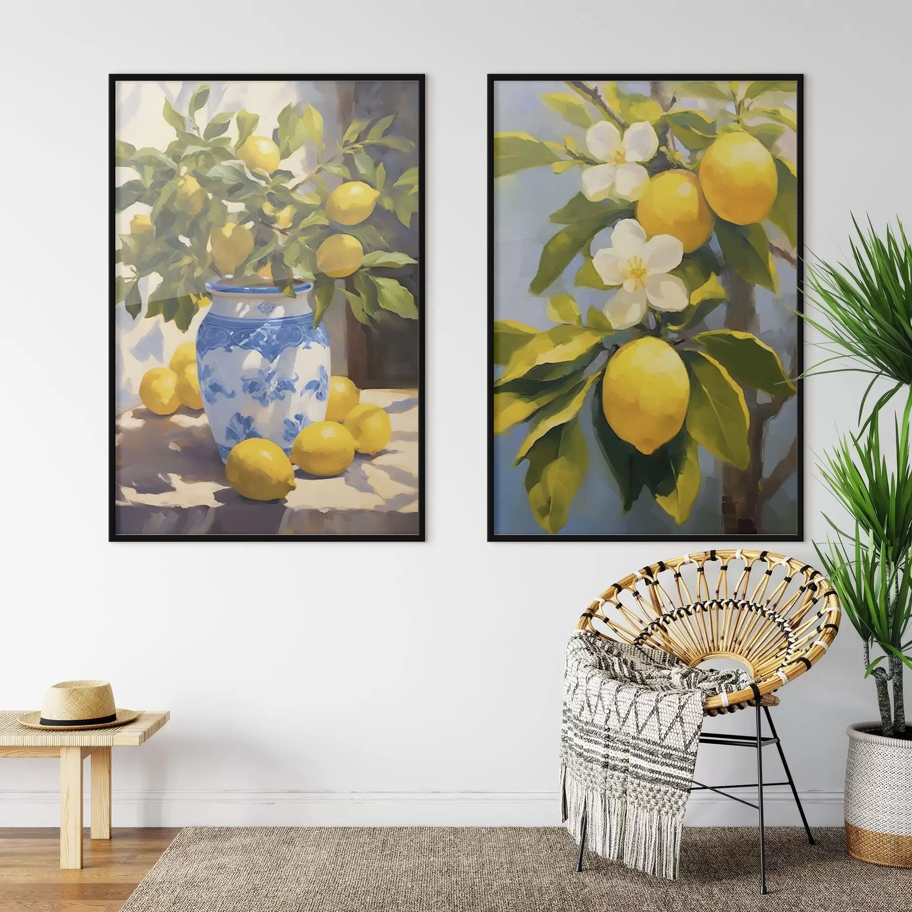 Papier peint Citrons d00390