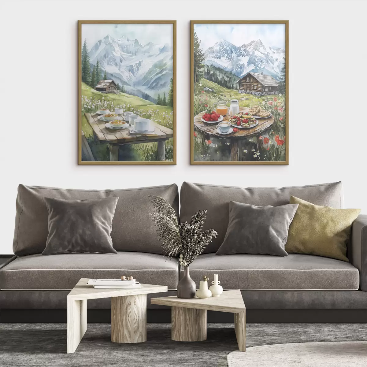 Poster Montagnes et joie d00403
