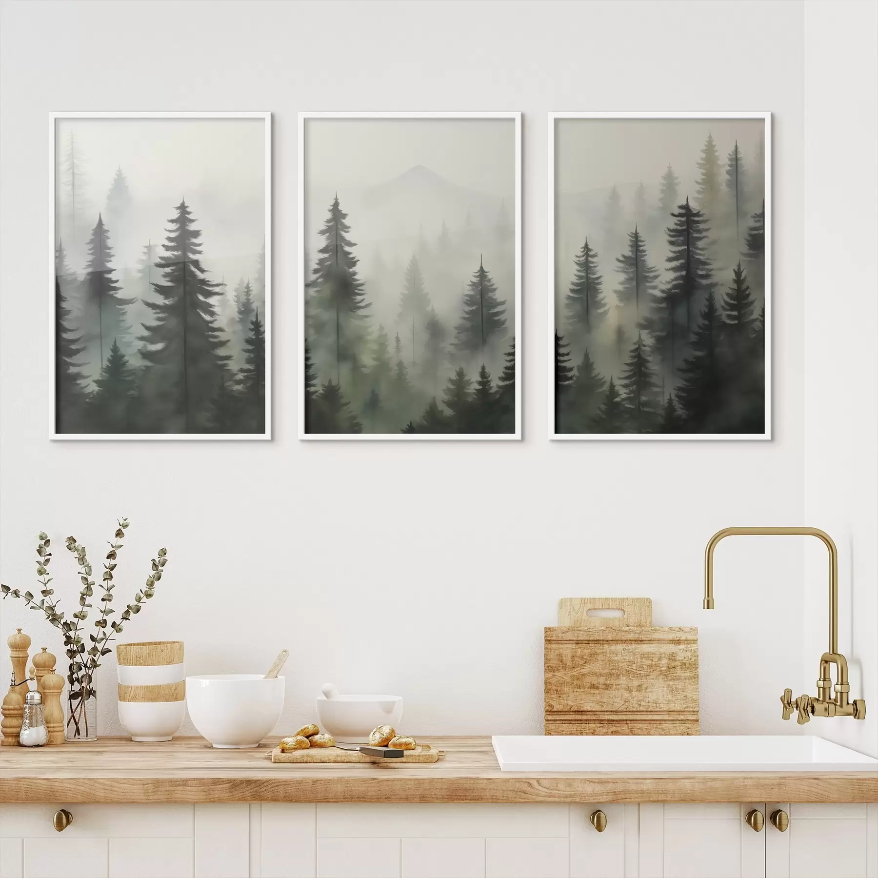 Papier peint Paysage forestier d00431