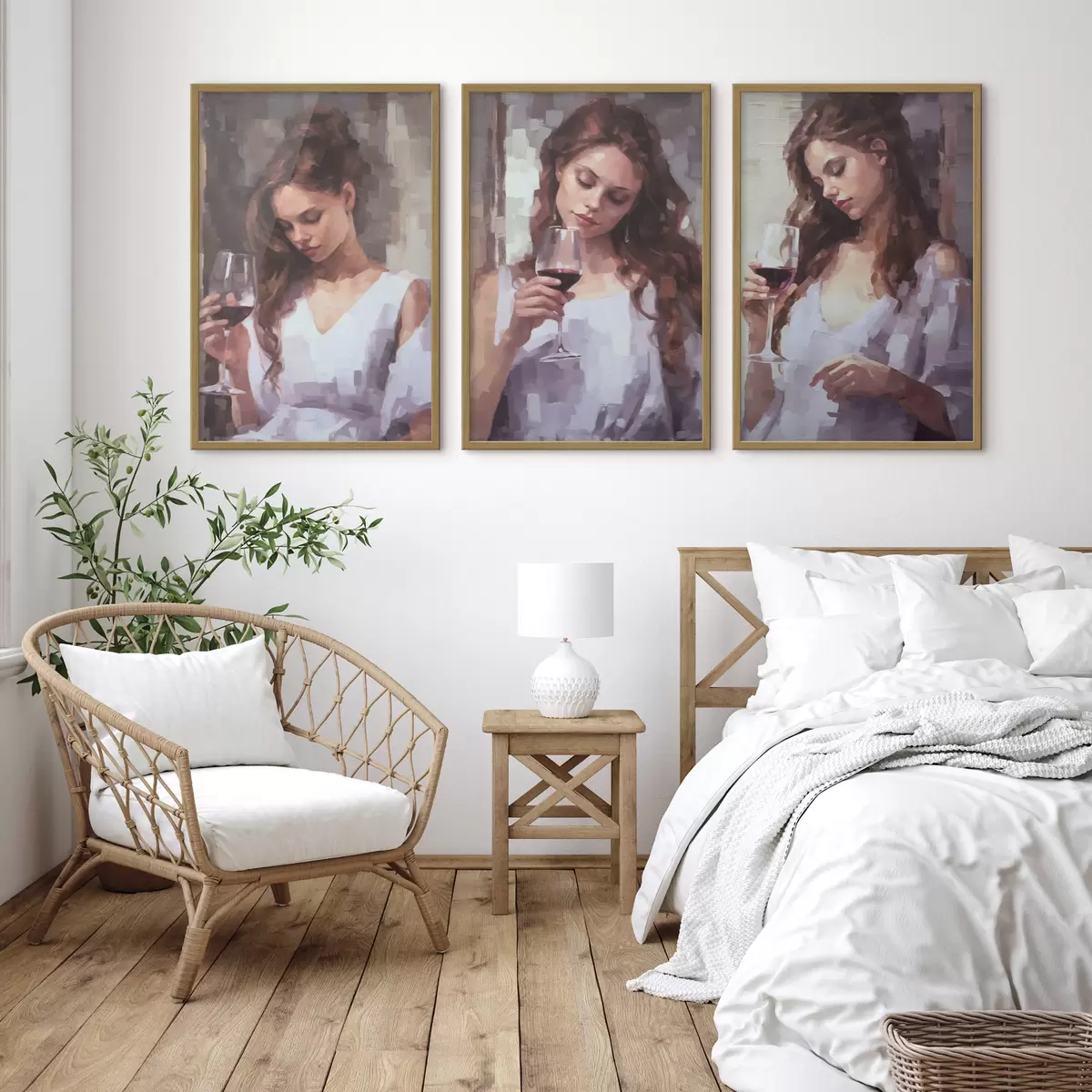 Poster Les filles et le vin d00443