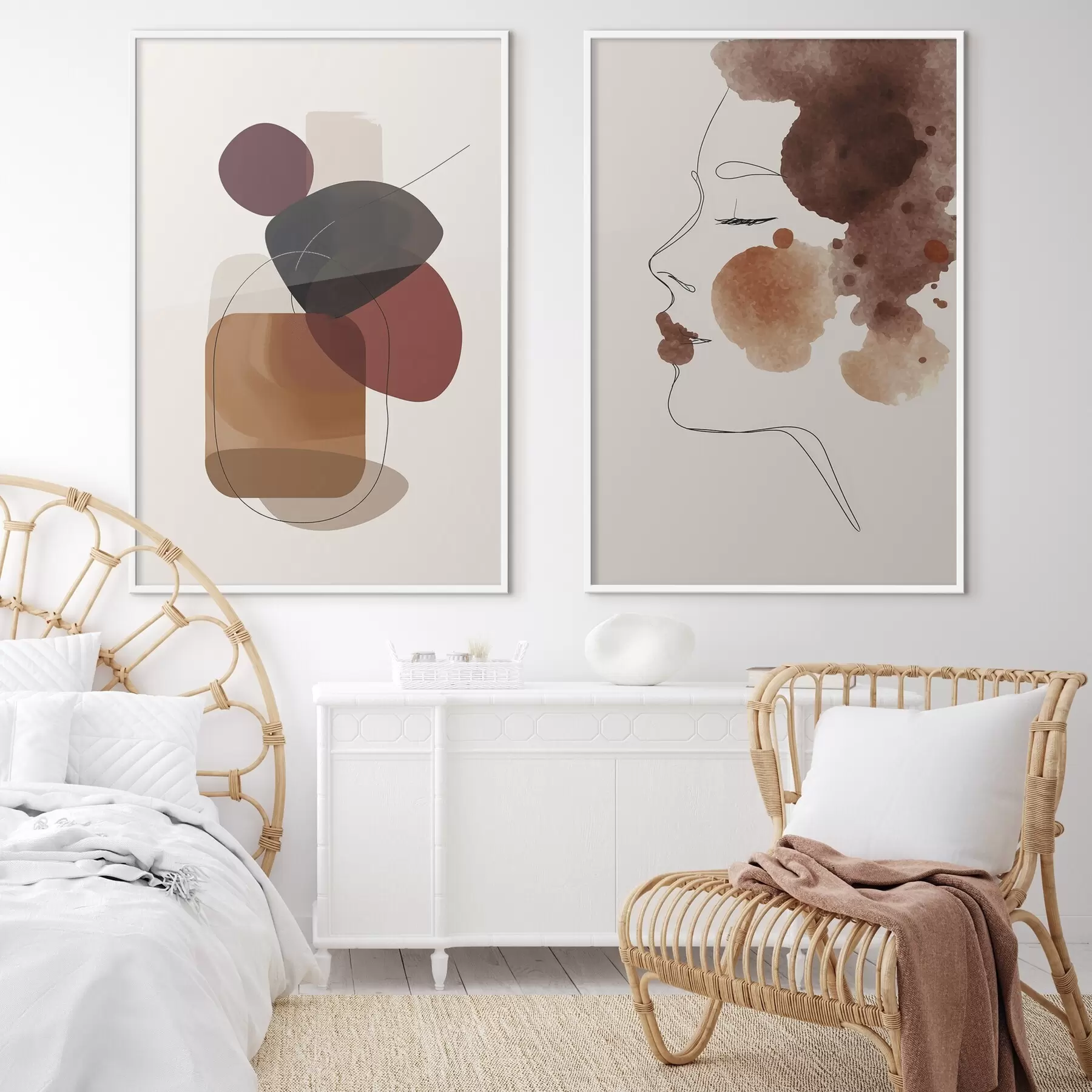 Papier peint Des contours délicats d00466