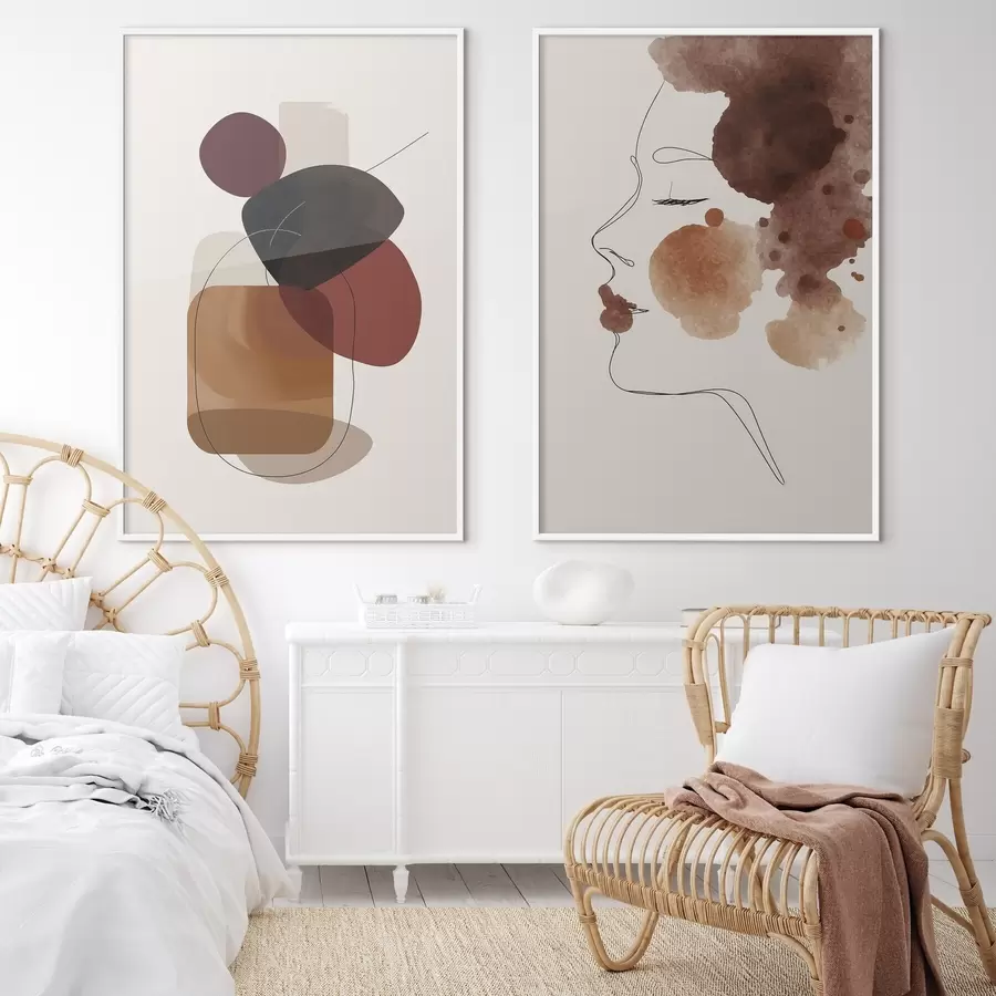 Papier peint Des contours délicats d00466