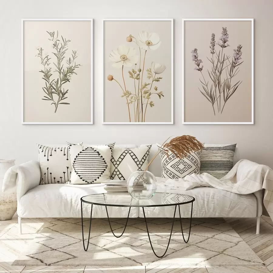 Papier peint Herbes de tendresse d00491