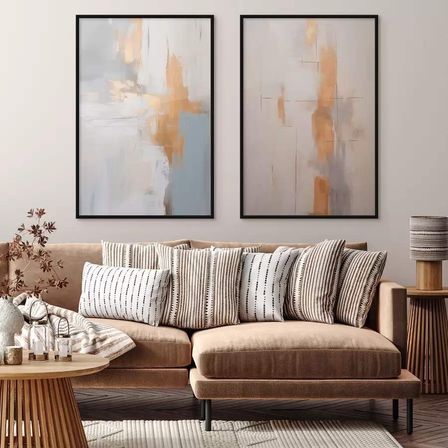 Papier peint Traits de pinceau abstraits imitant la peinture d00502